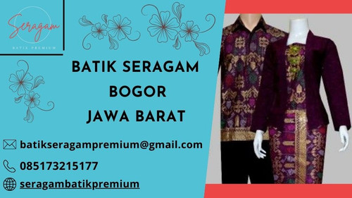 Batik Seragam Bogor Jawa Barat adalah simbol keindahan dan kebanggaan budaya Indonesia. Dengan motif yang khas dan warna yang memikat, batik seragam ini mencerminkan keanggunan tradisi Bogor yang kaya akan sejarah.

? Kualitas Premium: Batik ini terbuat dari bahan berkualitas tinggi, nyaman dipakai sehari-hari.

? Motif Elegan: Setiap potongan batik ini menggambarkan keindahan alam Bogor dengan sentuhan klasik yang memikat.

? Pesan Sekarang: Jadikan batik seragam ini bagian dari gaya Anda. Hubungi kami di [batikseragampremium@gmail.com] atau WA [085173215177] untuk informasi lebih lanjut!

Tampilkan kebanggaan budaya Anda dengan batik seragam Bogor yang istimewa ini. Segera hubungi kami dan miliki potongan eksklusif untuk gaya Anda.