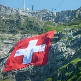 Mt Säntis Largest Swiss Flag Display 01