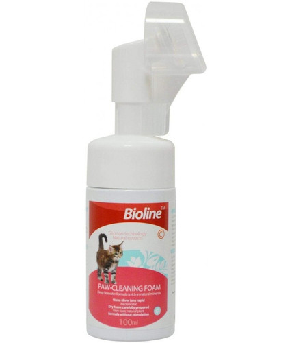 bioline cat paw cleaning foam 100ml