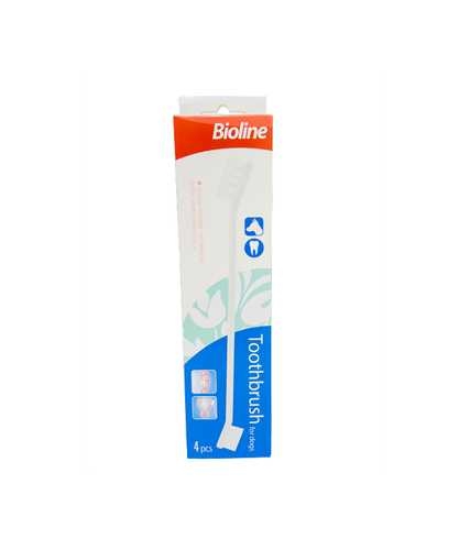 Bioline Toothbrush For Dogs Set 4pcs