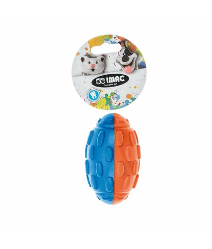 Imac Foam Tug Rugby Ball With Squeaker, 11.5x6.5x6.5cm.jpg
