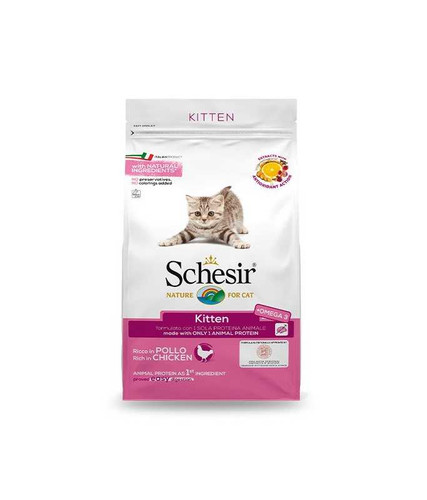 Schesir Dry Food For Kittens With A Single Protein Source Kitten Rich In Chicken 400 G