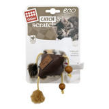 Triangle Catch &amp; Scratch Eco line with Slivervine Leaves and Leatherette