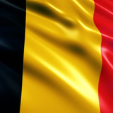 Belgium Flag Animation (close-up)