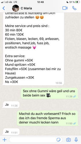 Geile tabulose hure Mari Nürnberg bläst freier Schwanz ohne Gummi, lässt dich im Mund und auf die mu.png