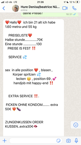 Hure Denise , Beatrice Nürnberg bietet Sex ohne Kondom an mich reinspritzen?♥️ Benjamin Fiegl wird g.png
