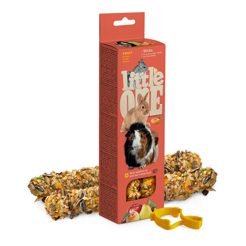 Little One Sticks For Guinea Pigs, Rabbits And Chinchillas With Fruit 2x60g.png