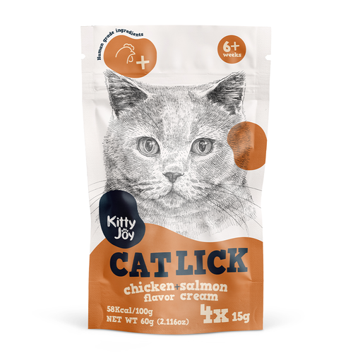 Kitty Joy Cat Lick Chicken + Salmon Flavor Cream Cat Treats (4x15g) 60g.png