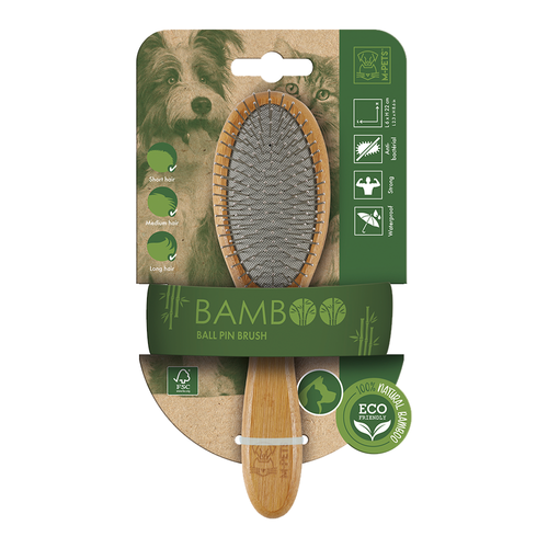 M PETS Bamboo Ball Pin Brush