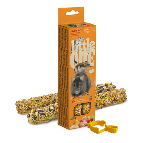 Little One Sticks For Hamsters, Rats, Mice And Gerbils With Fruit And Nuts 2x60g.png