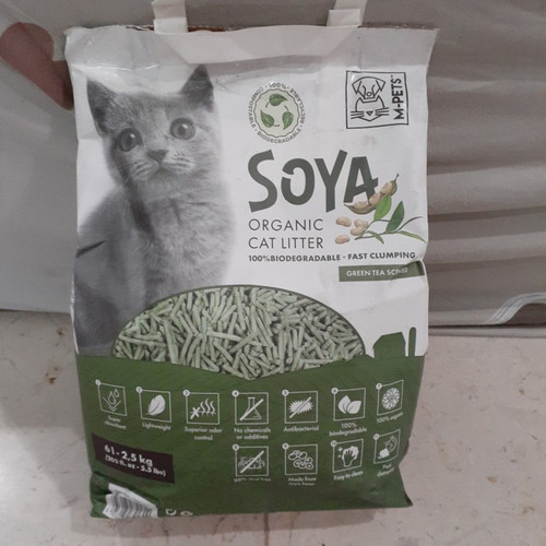 M PETS Soya Organic Cat Litter Green Tea Scented 10 L.jpg