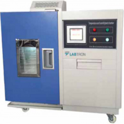 Temperature-And-Humidity-Test-Chamber is used to provide a physiologically optimum environment for product testing by simulating consistent humidity and temperature across industries to meet various testing and quality assurance needs, assessing and characterizing the powder properties,  contributing to the development of reliable and high-quality products.Capacity-80 L;Temperature range-(- 20 °C) to 150 °C;Humidity range-20 % - 98 % RH;Heating rate-3°C / min; Cooling rate-1 °C / min;Temperature sensor-PTR Platinum resistance PT 100 Ω / MV A-class; Humidity sensor-Dry and wet bulb sensor for more visit labtron.us