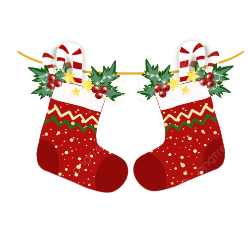 pngtree christmas decorative elements series 2 christmas socks png image 6968010