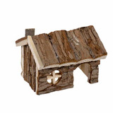 Duvo+ Small Animal Wooden Lodge Bark 15x11x12cm