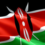 Kenya waving flag. National 3d Kenyan flag waving. Sign of Kenya seamless loop animation. Kenyan fla