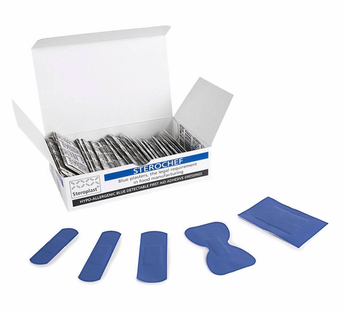 Sterochef Hypoallergenic Blue Plasters Assorted png