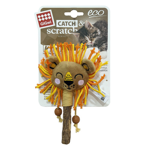 Lion Catch & Scratch Eco line with Slivervine Leaves and Stick.jpg