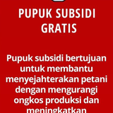 PUPUK SUBSIDI GRATIS