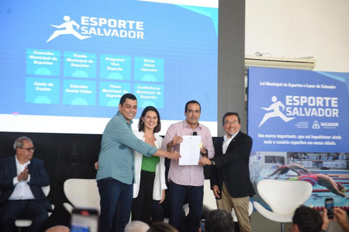 15 08 2023 Prefeito Bruno Reis Lancamento Lei de Incentivo ao Esporte Salvador Foto Betto Jr Secom P