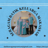 Seragam Batik Keluarga Makassar Sulawesi Selatan.
