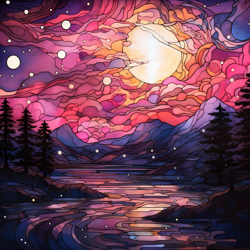 Stained Glass Pink Night Sky (7).png