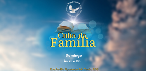 Culto da Família Fotográfico Azul Cartaz.png