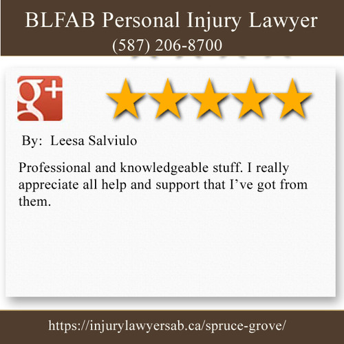 BLFAB Personal Injury Lawyer
95 McLeod Ave Unit B 
Spruce Grove, AB T7X 2Z6
(587) 206-8700

https://injurylawyersab.ca/spruce-grove/