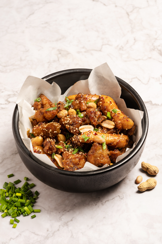 Soy Garlic Fried Chicken with Crispy Toppoki.png