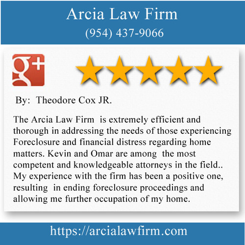 Arcia Law Firm
3350 SW 148th Ave #100,
Miramar, FL 33027
(954) 437-9066

https://arcialawfirm.com/website/miami-debt-collection-attorney/