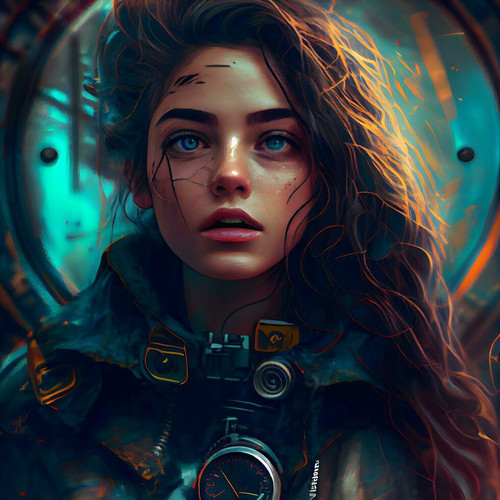 close up portrait of a beautiful steampunk girl fantasy science fiction ai generative image free pho.jpg