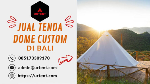 Selamat datang di toko tenda eksklusif kami di Bali! Kami menawarkan tenda dome custom berkualitas tinggi yang akan membuat acara Anda menjadi tak terlupakan. Dengan desain yang bisa disesuaikan sepenuhnya sesuai keinginan Anda, kami siap memenuhi kebutuhan unik Anda.

? Keunggulan kami:
✅ Desain Kustom: Tenda kami dapat disesuaikan sepenuhnya sesuai dengan tema acara Anda.
✅ Kualitas Premium: Tenda kami terbuat dari bahan berkualitas tinggi, tahan air, dan tahan angin.
✅ Pengiriman Cepat: Kami menyediakan pengiriman cepat ke seluruh Bali.
✅ Pelayanan Pelanggan Terbaik: Tim kami siap membantu Anda dalam setiap langkah.

Jadikan acara Anda istimewa dengan tenda dome custom kami. Untuk informasi lebih lanjut, hubungi kami melalui:
? Email: admin@urtent.com
? WA: 085173309170

Segera hubungi kami dan pesan tenda dome custom Anda sekarang untuk mendapatkan penawaran spesial!