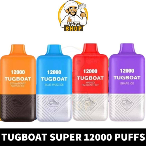 Tugboat Super 12000Puffs Disposable 1.0ohm Rechargeable Vape in Dubai, UAE Tugboat 12000Puffs UAE Tu.jpg