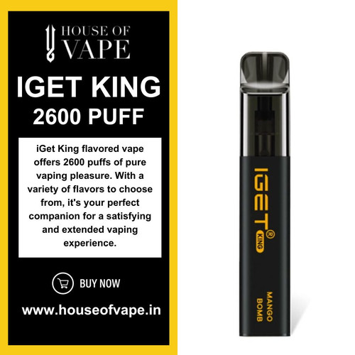 Buy iget king flavoured vape 2600 puff in India.jpg