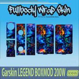 496.SKIN Sticker Garskin Legend Boxmod ABSTRAK BLUE'