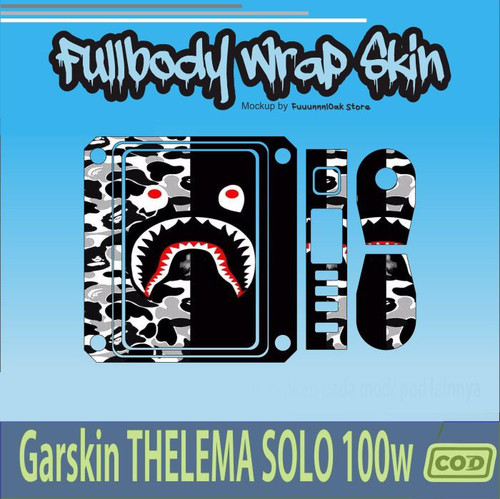 116.SKIN Garskin Thelema Solo 100w White Gundam BLACK BAPPE'.jpg