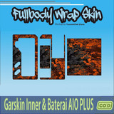 55.SKIN Sticker Garskin INNER Baterai Man to Aio Plus Green Black ORANGE BLACK'