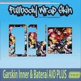 59.SKIN Sticker Garskin INNER Baterai Man to Aio Plus Green Black DEMON SLAYER'
