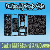 123.SKIN Sticker Garskin INNER Baterai San AIO Black BLACK'