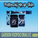 336.Sticker SKIN Garskin Voo poo Drag V2 BLUE SWORD'