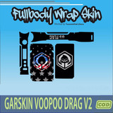 337.Sticker SKIN Garskin Voo poo Drag V2 US FLAG'