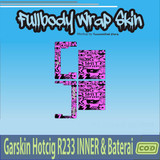 212.Garskin INNER Baterai HC R233 Skull MAGENTA SHIT'