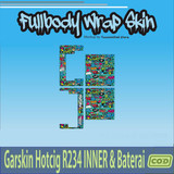 163.Garskin INNER Baterai HC R234 Rainbow GREEN'