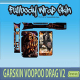 341.Sticker SKIN Garskin Voo poo Drag V2 SKULL'