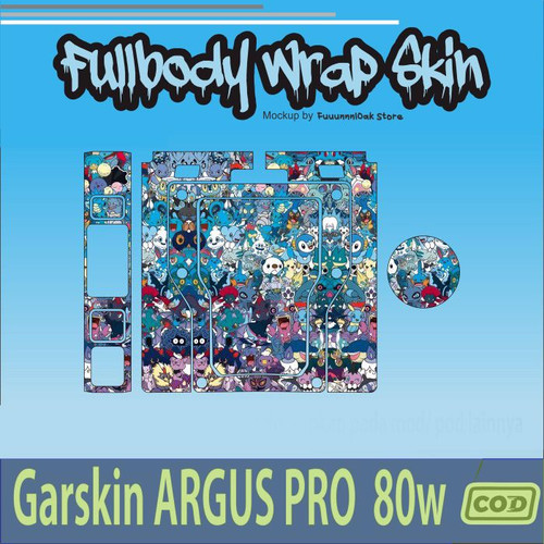 235.SKIN Sticker Garskin Argus Pro 80w Clown DOODLE ART'.jpg