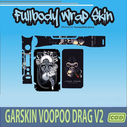 346.Sticker SKIN Garskin Voo poo Drag V2 GORILA'.jpg