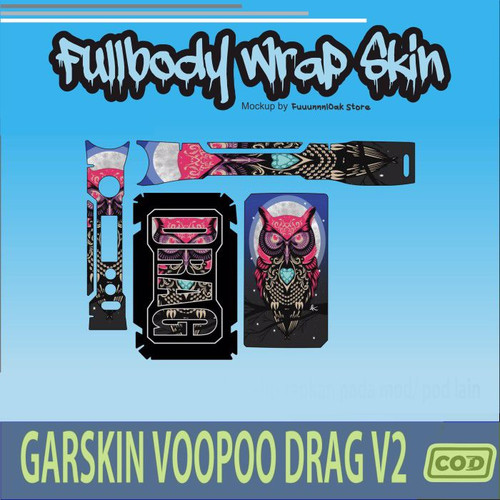 340.Sticker SKIN Garskin Voo poo Drag V2 PURPLE OWL'.jpg
