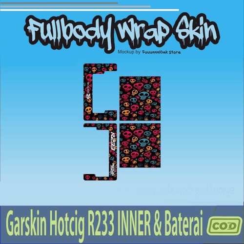 206.Garskin INNER Baterai HC R233 Skull SKULL'