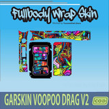 345.Sticker SKIN Garskin Voo poo Drag V2 BATIK'