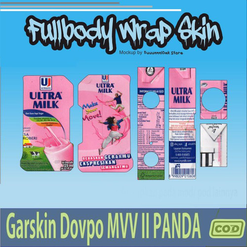 533.Sticker SKIN Garskin Dov po MVV II Panda ULTRAMILK PINK'
