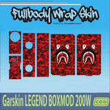 501.SKIN Sticker Garskin Legend Boxmod BAPPE RED'